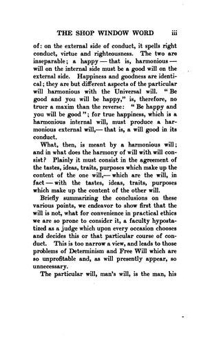 The Will In Ethics