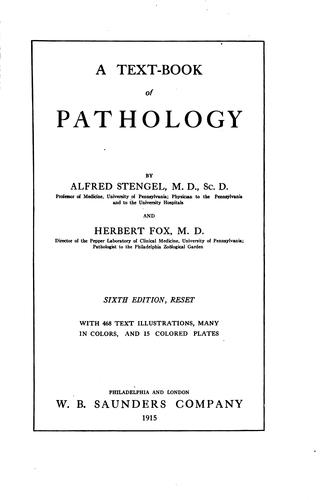 A text-book of pathology