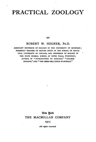 Practical zoology