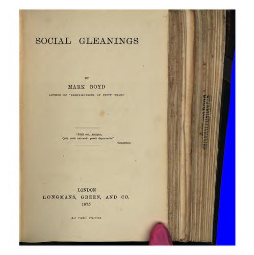 Social gleanings