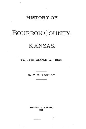 History of Bourbon County, Kansas