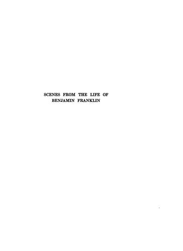 Scenes from the life of Benjamin Franklin