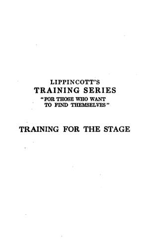 Training for the stage