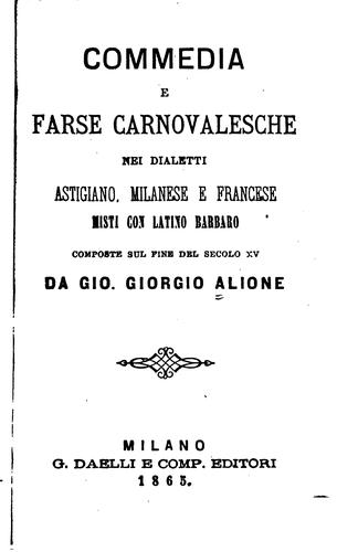 Commedia e farse carnovalesche nei dialetti astigiani