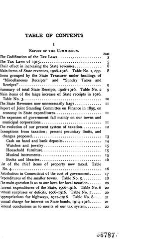 Report of the Special state commission appointed in 1915
