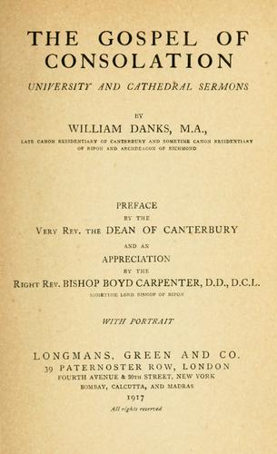 The gospel of consolation