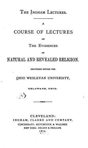 The Ingham lectures