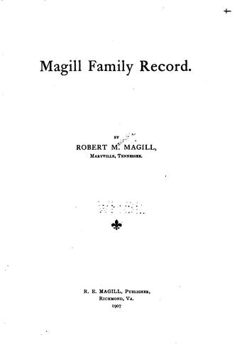Magill family record