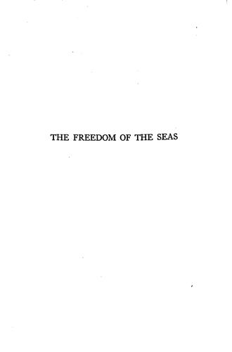The freedom of the seas