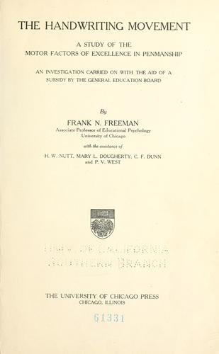 The handwriting movement