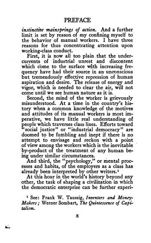 Instincts in industry, a study of working-class psychology
