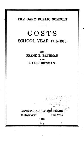 The Gary public schools