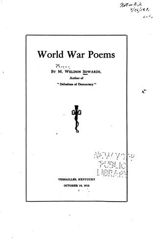 World war poems