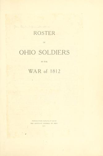 Roster of Ohio soldiers in the War of 1812