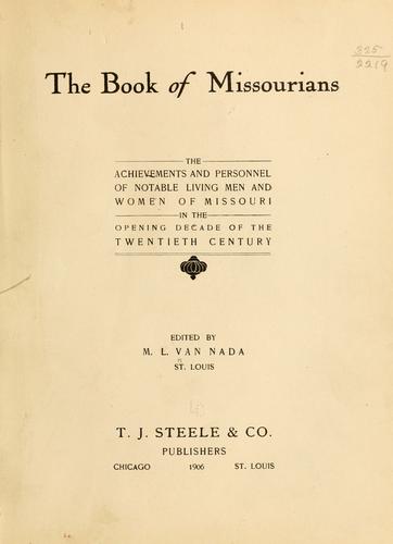 The book of Missourians