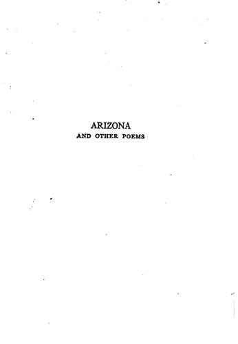 Arizona, and other poems