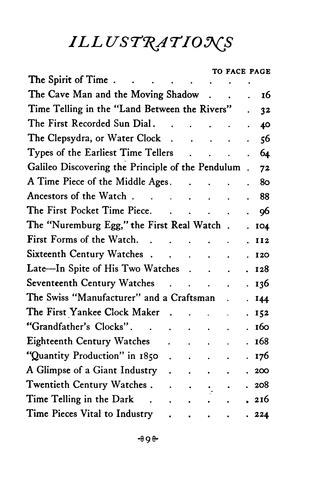 Time telling through the ages