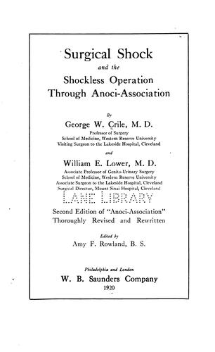 Surgical shock and the shockless operation through anoci-association
