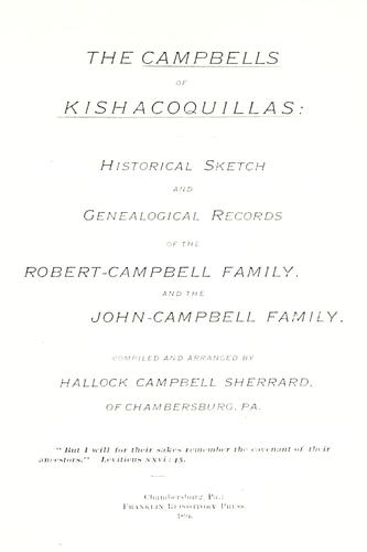 The Campbells of Kishacoquillas