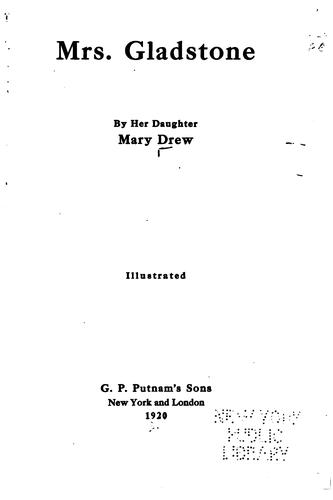 Mrs. Gladstone