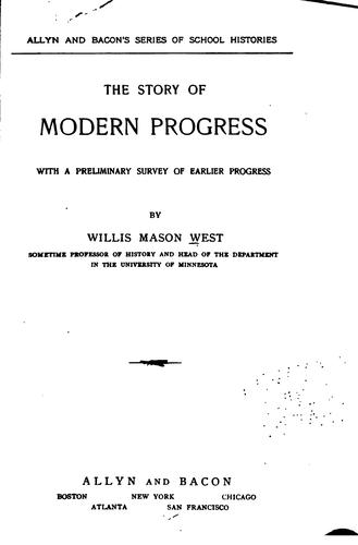 The story of modern progress