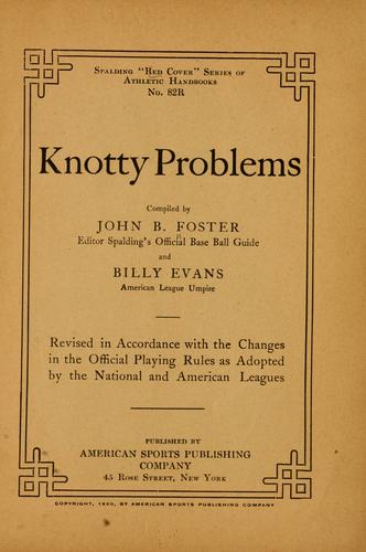 Knotty problems