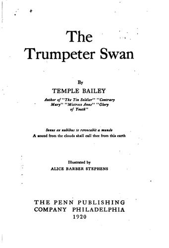 The trumpeter swan ...