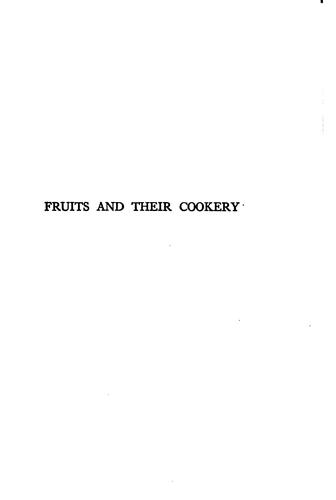 Fruits and their cookery