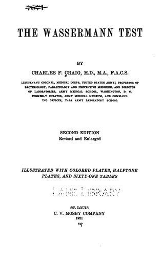 The Wassermann test