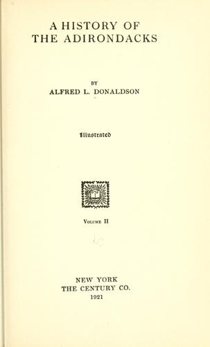 A history of the Adirondacks