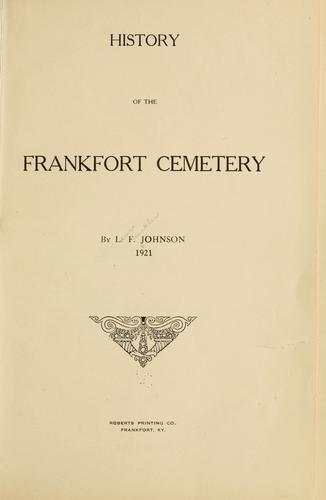 History of the Frankfort cemetery