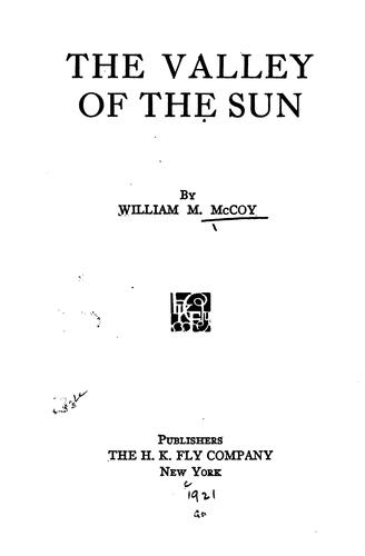The Valley Of The Sun