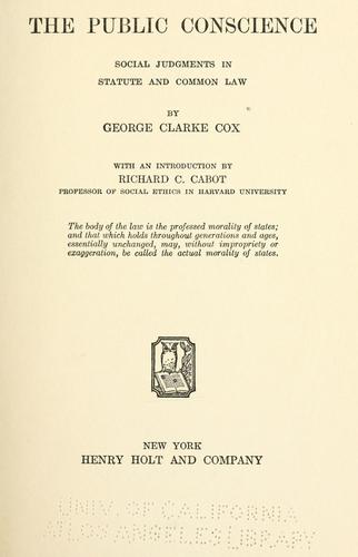 The public conscience