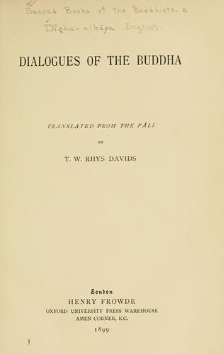 Dialogues of the Buddha