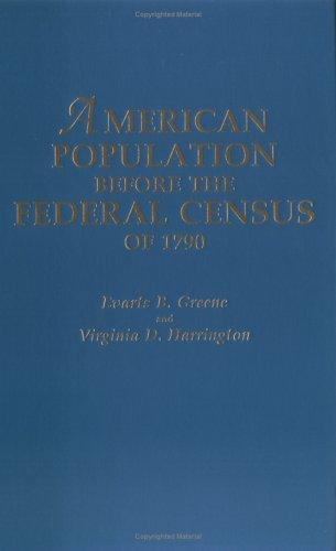 American population before the Federal census of 1790