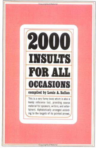 Two Thousand Insults for All Occasions