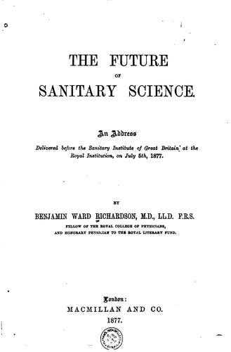 The future of sanitary science
