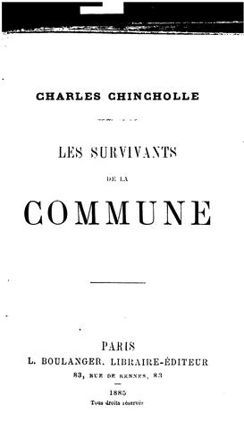 Les survivants de la commune