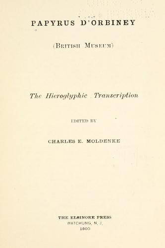 Papyrus d'Orbiney (British Museum)