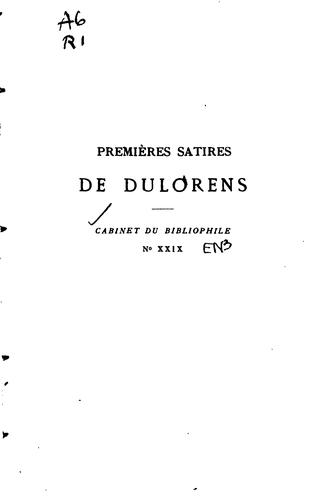 Premières satires de Dulorens