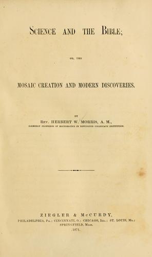 Science and the Bible