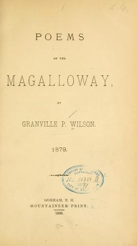 Poems of the Magalloway
