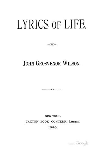 Lyrics of life