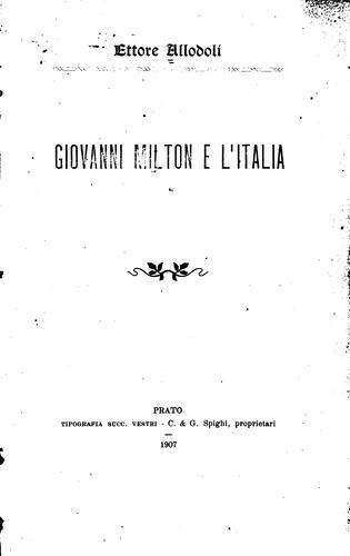 Giovanni Milton e l'Italia