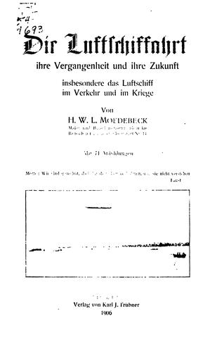 Die Luftschiffahrt