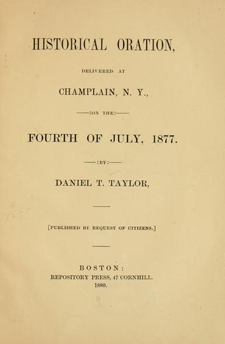Historical oration