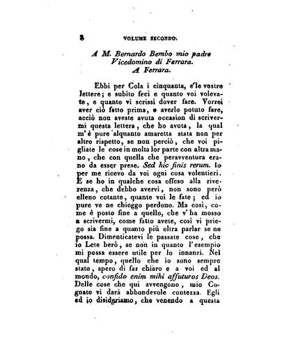 Opere del cardinale Pietro Bembo