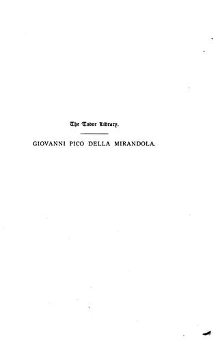 Giovanni Pico della Mirandola