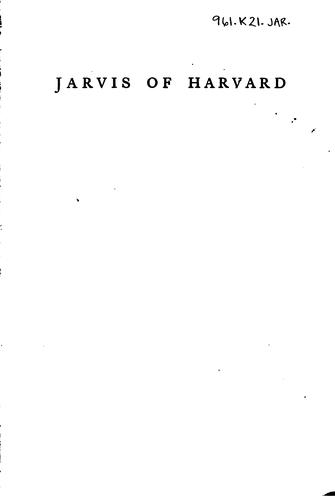 Jarvis of Harvard