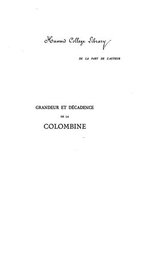 Grandeur et décadence de la Colombine